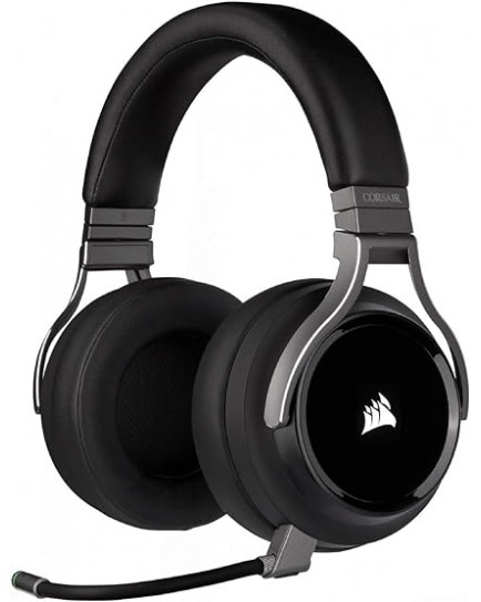 CORSAIR Virtuoso RGB Wireless Gaming Headset High Fidelity 7.1 Surround Sound Memory Foam Earcups 20 Hour Battery Life Carbon CA 9011185 NA Electronic Games | CA-9011185-NA CORSAIR Virtuoso RGB Wireless Gaming Headset High Fidelity 7.1 Surround Sound Memory Foam Earcups 20 Hour Battery Life Carbon CA 9011185 NA Electronic Games | CA-9011185-NA