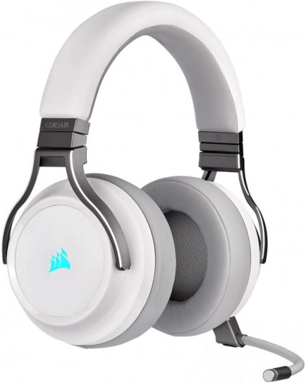 Corsair Virtuoso Rgb Wireless High-Fidelity Gaming Headset, White, Ca-9011186-Na (Electronic Games) | CA-9011186-NA Corsair Virtuoso Rgb Wireless High-Fidelity Gaming Headset, White, Ca-9011186-Na (Electronic Games) | CA-9011186-NA