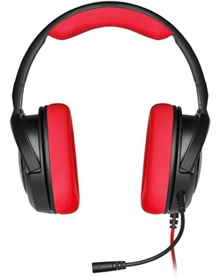 Corsair Hs35 - Stereo Gaming Headset Discord Certified Memory Foam Earcups Works With Pc, Xbox Series X, S, One, Ps5, Ps4, Nintendo Switch And Mobile - Red, Wired | CA-9011198-NA Corsair Hs35 - Stereo Gaming Headset Discord Certified Memory Foam Earcups Works With Pc, Xbox Series X, S, One, Ps5, Ps4, Nintendo Switch And Mobile - Red, Wired | CA-9011198-NA