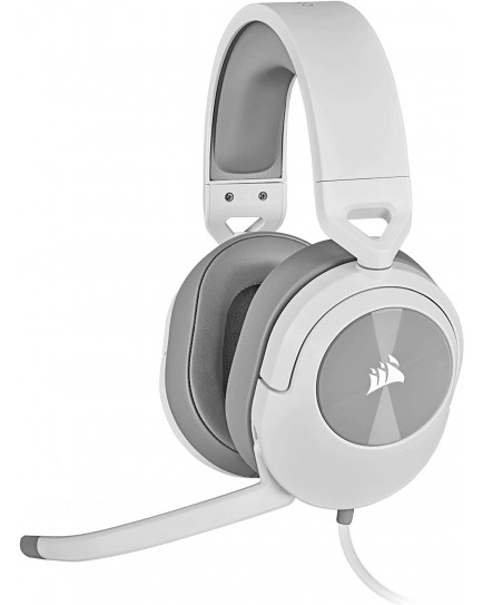 Corsair HS55 Stereo Wired Gaming Headset, 20Hz - 20 kHz Frequency Response, 114dB Sensitivity, 50mm Drivers, 1.8m Cable Length, For PC / Mac / PS4 & 5 / Xbox One Series, White | CA-9011261-NA Corsair HS55 Stereo Wired Gaming Headset, 20Hz - 20 kHz Frequency Response, 114dB Sensitivity, 50mm Drivers, 1.8m Cable Length, For PC / Mac / PS4 & 5 / Xbox One Series, White | CA-9011261-NA
