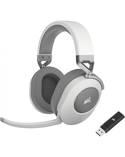 CORSAIR HS65 WIRELESS Multiplatform Gaming Headset with Bluetooth – Dolby 7.1 Surround Sound – Omni-Directional Microphone – iCUE Compatible – PC, Mac, PS5, PS4, Nintendo Switch, Mobile – White | CA-9011286-EU2 CORSAIR HS65 WIRELESS Multiplatform Gaming Headset with Bluetooth – Dolby 7.1 Surround Sound – Omni-Directional Microphone – iCUE Compatible – PC, Mac, PS5, PS4, Nintendo Switch, Mobile – White | CA-9011286-EU2