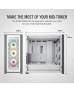 Corsair Icue 5000X Cc-9011213-Ww Rgb Tempered Glass Mid-Tower Atx Pc Smart Case — White | CC-9011213-WW Corsair Icue 5000X Cc-9011213-Ww Rgb Tempered Glass Mid-Tower Atx Pc Smart Case — White | CC-9011213-WW