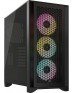 Corsair iCUE 4000D RGB Airflow Mid-Tower Case - 3X AF120 RGB Elite Fans - iCUE Lighting Node PRO Controller - High-Airflow Design - CORSAIR RapidRoute Cable Management System - Black | CC-9011240-WW Corsair iCUE 4000D RGB Airflow Mid-Tower Case - 3X AF120 RGB Elite Fans - iCUE Lighting Node PRO Controller - High-Airflow Design - CORSAIR RapidRoute Cable Management System - Black | CC-9011240-WW