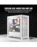 Corsair iCUE 4000D RGB AIRFLOW Mid-Tower Case - 3x AF120 RGB ELITE Fans - iCUE Lighting Node PRO Controller - High-Airflow Design - CORSAIR RapidRoute Cable Management System - True White | CC-9011241-WW Corsair iCUE 4000D RGB AIRFLOW Mid-Tower Case - 3x AF120 RGB ELITE Fans - iCUE Lighting Node PRO Controller - High-Airflow Design - CORSAIR RapidRoute Cable Management System - True White | CC-9011241-WW