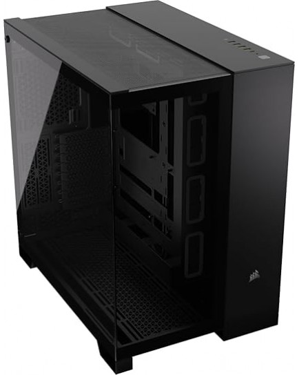 CORSAIR 6500X Tempered Glass Mid-Tower ATX PC Case – No Fans Included – Dual-Chamber Design – Wide Cooling Flexibility – Reverse Connection Motherboard Compatible – Black| CC-9011257-WW CORSAIR 6500X Tempered Glass Mid-Tower ATX PC Case – No Fans Included – Dual-Chamber Design – Wide Cooling Flexibility – Reverse Connection Motherboard Compatible – Black| CC-9011257-WW