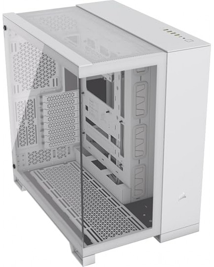 CORSAIR 6500X Tempered Glass Mid-Tower ATX PC Case – No Fans Included – Dual-Chamber Design – Wide Cooling Flexibility – Reverse Connection Motherboard Compatible – White | CC-9011258-WW CORSAIR 6500X Tempered Glass Mid-Tower ATX PC Case – No Fans Included – Dual-Chamber Design – Wide Cooling Flexibility – Reverse Connection Motherboard Compatible – White | CC-9011258-WW