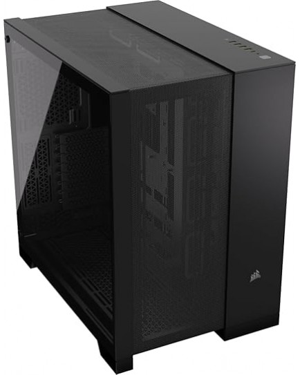 CORSAIR 6500D AIRFLOW Mid-Tower ATX PC Case – No Fans Included – Dual-Chamber Design – Wide Cooling Flexibility – Reverse Connection Motherboard Compatible – Black | CC-9011259-WW CORSAIR 6500D AIRFLOW Mid-Tower ATX PC Case – No Fans Included – Dual-Chamber Design – Wide Cooling Flexibility – Reverse Connection Motherboard Compatible – Black | CC-9011259-WW