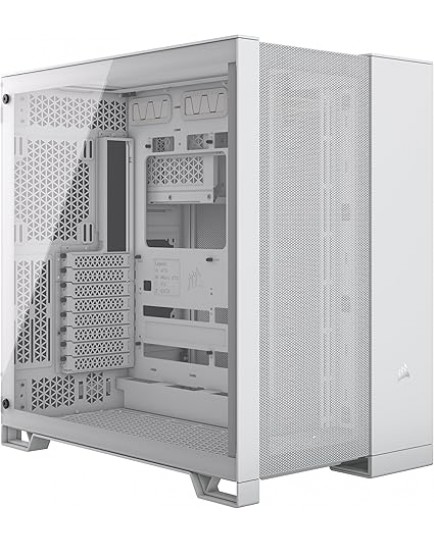 CORSAIR 6500D AIRFLOW Mid-Tower ATX PC Case – No Fans Included – Dual-Chamber Design – Wide Cooling Flexibility – Reverse Connection Motherboard Compatible – White | CC-9011260-WW CORSAIR 6500D AIRFLOW Mid-Tower ATX PC Case – No Fans Included – Dual-Chamber Design – Wide Cooling Flexibility – Reverse Connection Motherboard Compatible – White | CC-9011260-WW