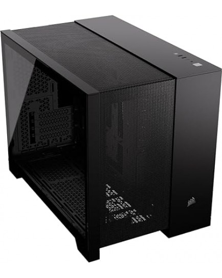 CORSAIR 2500D AIRFLOW Mid-Tower mATX PC Case – No Fans Included – Dual-Chamber Design – Wide Cooling Flexibility – Reverse Connection Motherboard Compatible – Black|CC-9011263-WW CORSAIR 2500D AIRFLOW Mid-Tower mATX PC Case – No Fans Included – Dual-Chamber Design – Wide Cooling Flexibility – Reverse Connection Motherboard Compatible – Black|CC-9011263-WW