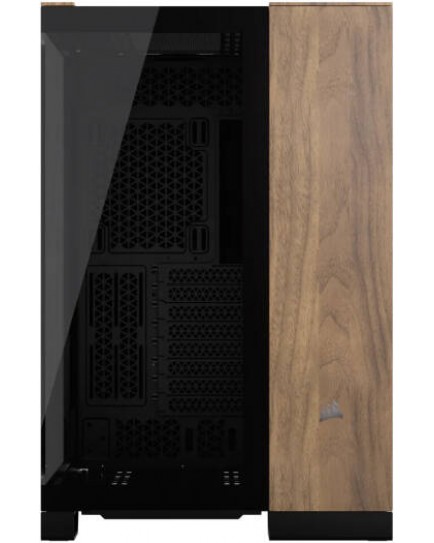 Corsair 6500X Mid-Tower Dual Chamber PC Case, Panoramic Tempered Glass, Support Up to 10x 120mm Fans, Up to 360mm Radiator, Reverse Connection Motherboard Compatible, Black/Walnut Wood | CC-9011282-WW Corsair 6500X Mid-Tower Dual Chamber PC Case, Panoramic Tempered Glass, Support Up to 10x 120mm Fans, Up to 360mm Radiator, Reverse Connection Motherboard Compatible, Black/Walnut Wood | CC-9011282-WW