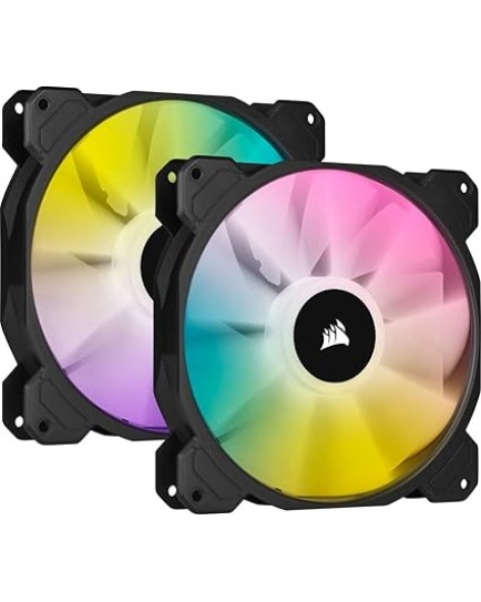 Corsair Sp Series, Sp140 RGB Elite, 140mm RGB Led Fan With Airguide, Dual Pack With LightingNode Cor, Black | CO-9050111-WW Corsair Sp Series, Sp140 RGB Elite, 140mm RGB Led Fan With Airguide, Dual Pack With LightingNode Cor, Black | CO-9050111-WW