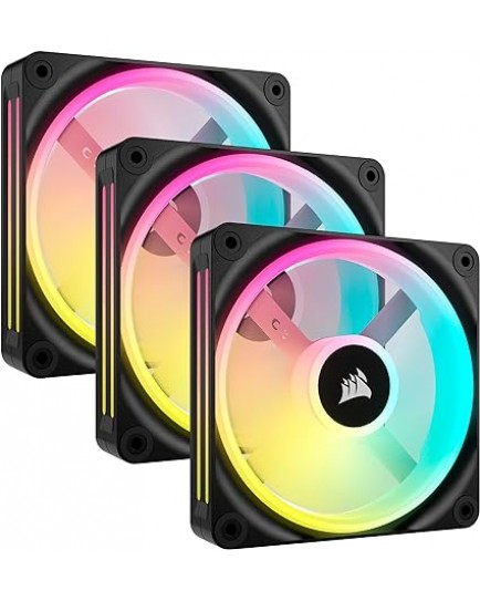 Corsair iCUE LINK QX120 RGB 120mm PWM PC 3Fans Starter Kit with Hub Black | CO-9051002-WW Corsair iCUE LINK QX120 RGB 120mm PWM PC 3Fans Starter Kit with Hub Black | CO-9051002-WW