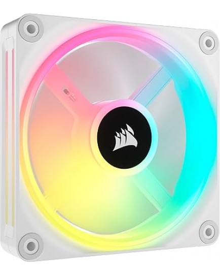 Corsair iCUE LINK QX120 RGB 120mm PWM PC Fan Expansion Kit Single White | CO-9051005-WW Corsair iCUE LINK QX120 RGB 120mm PWM PC Fan Expansion Kit Single White | CO-9051005-WW