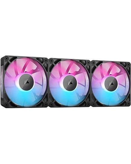 Corsair iCUE LINK RX120 RGB 120mm PWM Fan Triple Starter Kit Black | CO-9051018-WW Corsair iCUE LINK RX120 RGB 120mm PWM Fan Triple Starter Kit Black | CO-9051018-WW