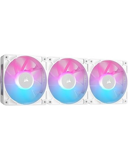Corsair iCUE LINK RX120 RGB 120mm PWM Fan Triple Starter Kit WHITE | CO-9051022-WW Corsair iCUE LINK RX120 RGB 120mm PWM Fan Triple Starter Kit WHITE | CO-9051022-WW