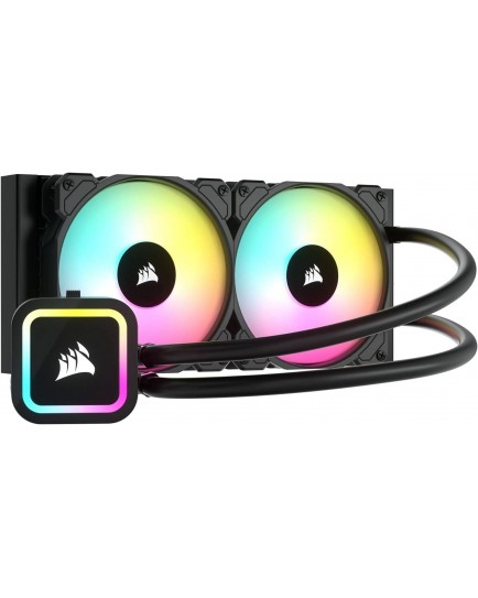 CORSAIR iCUE H100x RGB ELITE Liquid CPU Cooler, 240mm Radiator | CW-9060065-WW2 CORSAIR iCUE H100x RGB ELITE Liquid CPU Cooler, 240mm Radiator | CW-9060065-WW2