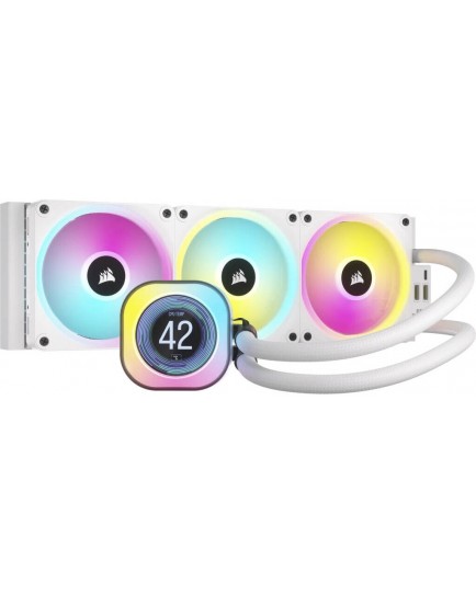 CORSAIR iCUE LINK H150i LCD AIO White 360mm Radiator Liquid CPU Cooler | CW-9061010-WW CORSAIR iCUE LINK H150i LCD AIO White 360mm Radiator Liquid CPU Cooler | CW-9061010-WW