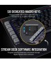 Corsair K95 RGB PLATINUM Mechanical Gaming Keyboard, 6 Dedicated G-Keys, Detachable Wrist Rest, Cherry MX Speed, Black | CH-9127014-NA Corsair K95 RGB PLATINUM Mechanical Gaming Keyboard, 6 Dedicated G-Keys, Detachable Wrist Rest, Cherry MX Speed, Black | CH-9127014-NA