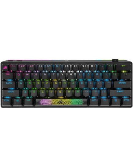 Corsair K70 RGB Pro Mini Wireless Mechanical Gaming Keyboard, Swappable Cherry MX Switches, PBT Double Shot Keycaps, For PC / Mac / Mobile / Playstation, English Layout, Black | CH-9189010-NA Corsair K70 RGB Pro Mini Wireless Mechanical Gaming Keyboard, Swappable Cherry MX Switches, PBT Double Shot Keycaps, For PC / Mac / Mobile / Playstation, English Layout, Black | CH-9189010-NA