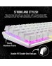 Corsair K70 RGB Pro Mini Wireless Mechanical Gaming Keyboard, Swappable Cherry MX Switches, PBT Double Shot Keycaps, For PC / Mac / Mobile / Playstation, English Layout, White | CH-9189110-NA Corsair K70 RGB Pro Mini Wireless Mechanical Gaming Keyboard, Swappable Cherry MX Switches, PBT Double Shot Keycaps, For PC / Mac / Mobile / Playstation, English Layout, White | CH-9189110-NA