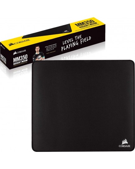 Corsair MM350 Champion Series Anti-Fray Cloth Gaming Mouse Pad – X-Large 450 x 400 x 5 mm (Black) | CH-9413560-WW Corsair MM350 Champion Series Anti-Fray Cloth Gaming Mouse Pad – X-Large 450 x 400 x 5 mm (Black) | CH-9413560-WW