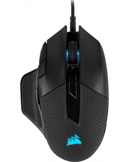 Corsair NightSword RGB Gaming Mouse, PMW3391 Sensor, 18,000 DPI Sensor, Dynamic RGB Lighting, Adjustable Weight System, Ergonomic Design, 8 Programmable Buttons, Black | CH-9306011-NA Corsair NightSword RGB Gaming Mouse, PMW3391 Sensor, 18,000 DPI Sensor, Dynamic RGB Lighting, Adjustable Weight System, Ergonomic Design, 8 Programmable Buttons, Black | CH-9306011-NA