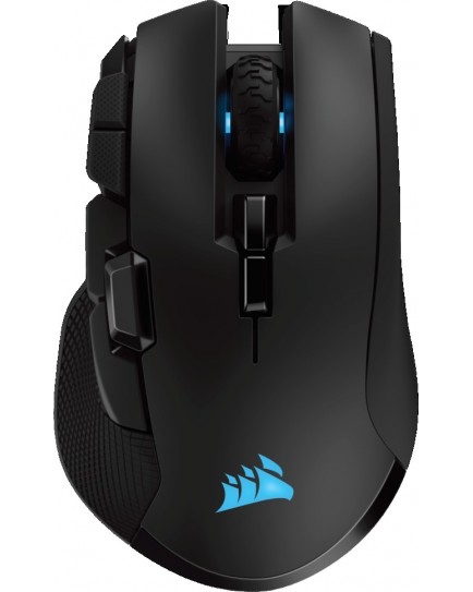 Corsair IRONCLAW RGB Wireless Gaming Mouse, PMW3391 Sensor, 18,000 DPI, Omron Button Type, 10 Programmable Buttons, SLIPSTREAM Technology, 1.8m Braided Fiber Cable, Black | CH-9317011-NA Corsair IRONCLAW RGB Wireless Gaming Mouse, PMW3391 Sensor, 18,000 DPI, Omron Button Type, 10 Programmable Buttons, SLIPSTREAM Technology, 1.8m Braided Fiber Cable, Black | CH-9317011-NA