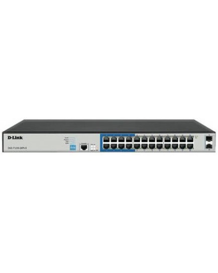 Dlink DGS-F1210-26PS-E 26 Port Switch, 10/100/1000Base-T, Long Range 250m, 400Watts PoE+ Dlink DGS-F1210-26PS-E 26 Port Switch, 10/100/1000Base-T, Long Range 250m, 400Watts PoE+