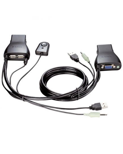 DLink KVM SWITCH D-LINK 2 PORT USB WITH AUDIO SUPPORT | KVM-221