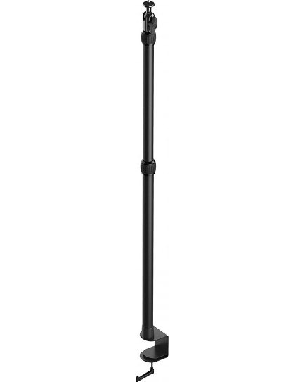 Corsair Elgato Multi Mount, Extendable up to 125 cm/ 49 in, Center Ball Head, 1/4" Screw, Padded Desk Clamp, Compatible with All Elgato Multi Mount Accessories - Black | 10AAB9901 Corsair Elgato Multi Mount, Extendable up to 125 cm/ 49 in, Center Ball Head, 1/4" Screw, Padded Desk Clamp, Compatible with All Elgato Multi Mount Accessories - Black | 10AAB9901