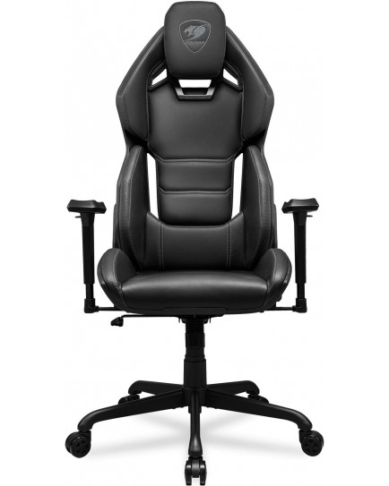 Cougar Hotrod Multi-zone Backrest Anchored Gaming Chair, Hyper-dura Leatherette, 3D Adjustable Armrest, Class 4 Gas Lift, 150° Reclining, 5-Star Steel Base , 2.4" Wheels, Black | 3MARXBLB.0001 Cougar Hotrod Multi-zone Backrest Anchored Gaming Chair, Hyper-dura Leatherette, 3D Adjustable Armrest, Class 4 Gas Lift, 150° Reclining, 5-Star Steel Base , 2.4" Wheels, Black | 3MARXBLB.0001
