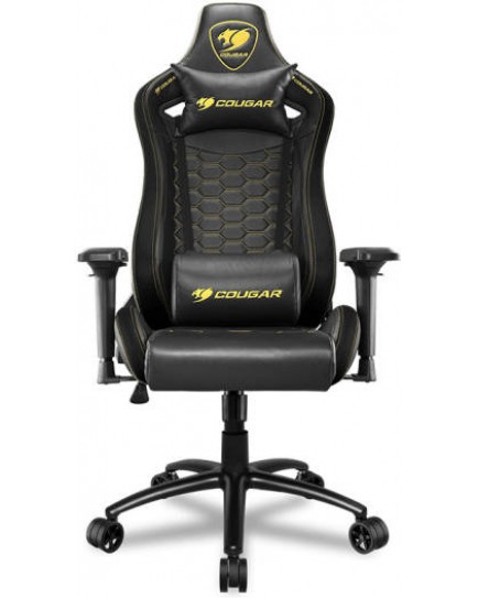 Cougar Outrider S Royal Gaming Chair, Adjustable Design, Piston Height Adjustment, 180° Reclining, 4D Armrest, Full Steel Frame, Class 4 Gas Lift Cylinder, Royal Black | CG-CHAIR-OUTRIDER-S-ROYAL Cougar Outrider S Royal Gaming Chair, Adjustable Design, Piston Height Adjustment, 180° Reclining, 4D Armrest, Full Steel Frame, Class 4 Gas Lift Cylinder, Royal Black | CG-CHAIR-OUTRIDER-S-ROYAL