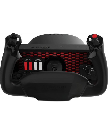 Honeycomb Aeronautical Alpha Flight Controls XPC, For Xbox Series/PC, 8-Way Hat Switch, 180° Yoke Rotation, 2-Way Rocker Switches, 9-Switch Panel, Universal Panel-Mounting Compatible, Black | HC003653 Honeycomb Aeronautical Alpha Flight Controls XPC, For Xbox Series/PC, 8-Way Hat Switch, 180° Yoke Rotation, 2-Way Rocker Switches, 9-Switch Panel, Universal Panel-Mounting Compatible, Black | HC003653