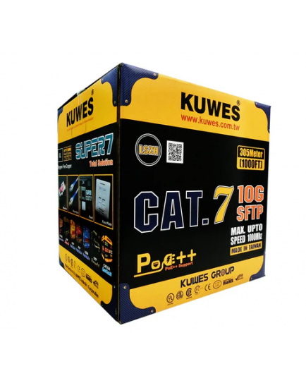 KUWES CAT7 CABLE SFTP 305 METER PVC KUWES CAT7 CABLE SFTP 305 METER PVC