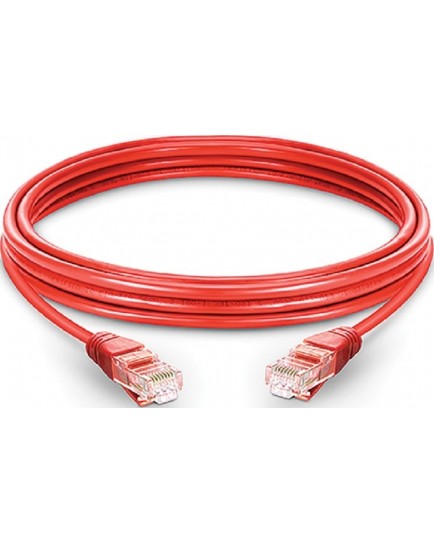 Genuine Cat6 UTP PVC Patch Cord Ethernet RJ45 Cables, 3 Meter, Red | GNPC-C6URED-3 Genuine Cat6 UTP PVC Patch Cord Ethernet RJ45 Cables, 3 Meter, Red | GNPC-C6URED-3
