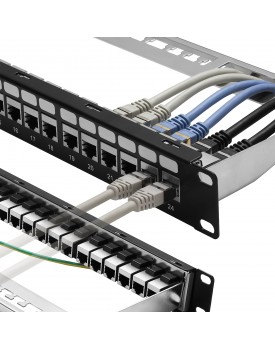 CAT6 24PORT PATCH PANEL LOADED