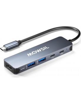 Mowsil USB-C Hub 5 IN 1 Type-C...