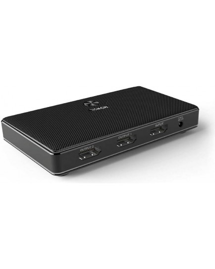 Mowsil 1 x 2 Port 4K@ 30Hz 1.4 HDMI Splitter, Support 4K@30Hz, 1080P Resolution, Mini Portable Design, Easy to Use and Carry, Travel Friendly, Compatible with HDMI 1.4/1.3/1.2, Black | MOS112