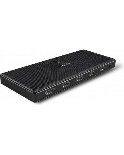 Mowsil 1 x 4 Port 4K@ 30Hz 1.4 HDMI Splitter, Support 4K@30Hz, 1080P Resolution, Mini Portable Design, Easy to Use and Carry, Travel Friendly, Compatible with HDMI 1.4/1.3/1.2, Black | MOS114