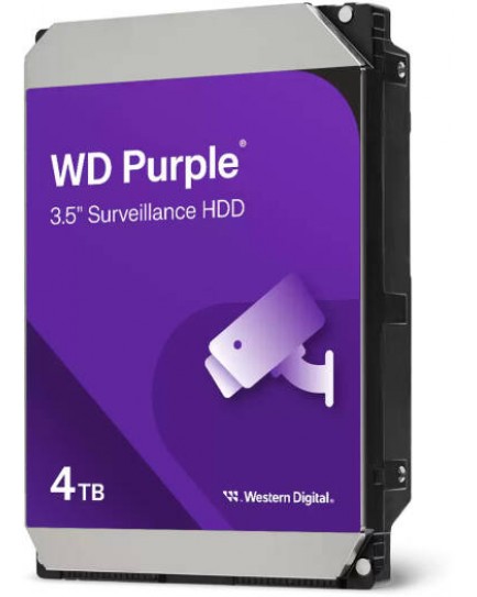 Western Digital Surveillance Hard Drive, 4TB Storage, SATA Interface, Purple WD43PURZ