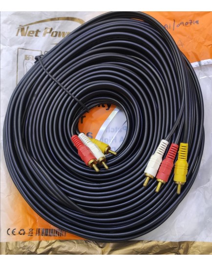 NETPOWER 3RCA TO 3RCA CABLE 25M
