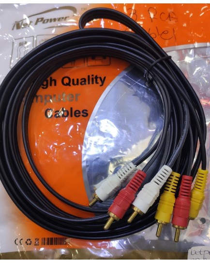NETPOWER 3RCA to 3RCA CABLE 3M NETPOWER 3RCA to 3RCA CABLE 3M