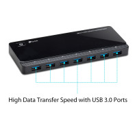 TP-LINK UH720 USB3.0 7PORT HUB WITH 2 SM...