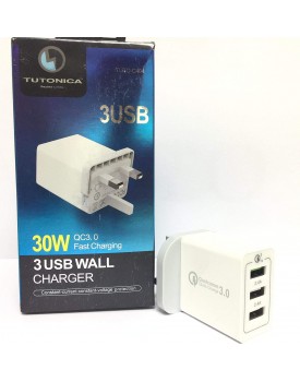 3 USB WALL CHARGER QC3.0
