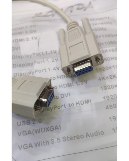 KONGDA DB9 Female TO DB9 Female Serial cable 3m KONGDA DB9 Female TO DB9 Female Serial cable 3m