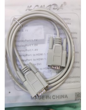 KONGDA DB9 Male TO DB9 Male Serial cable  1.8m