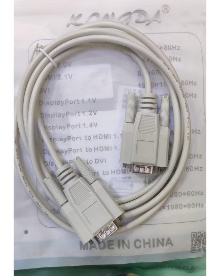 KONGDA DB9 Male TO DB9 Male Serial cable 1.8m KONGDA DB9 Male TO DB9 Male Serial cable 1.8m