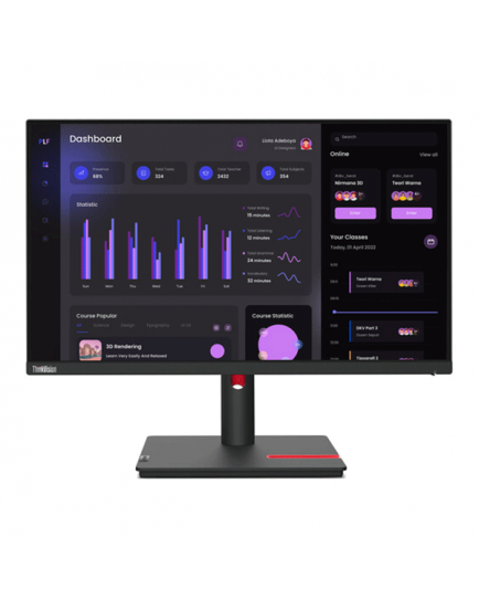 Lenovo ThinkVision T24i-30 23.8" FHD, IPS With VGA/HDMI/DP Port Display Lenovo ThinkVision T24i-30 23.8" FHD, IPS With VGA/HDMI/DP Port Display