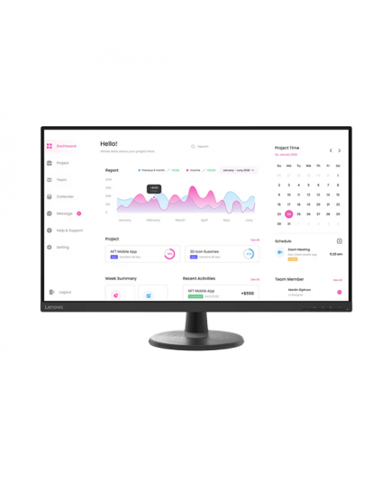 Monitor Lenovo D32-40 32" FHD Display HDMI+DP