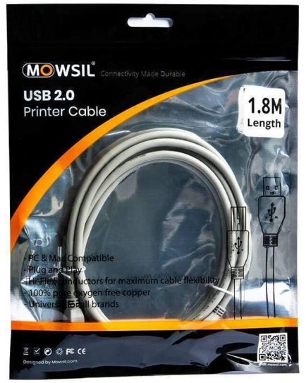 Mowsil Printer Cable 1.8M Mowsil Printer Cable 1.8M